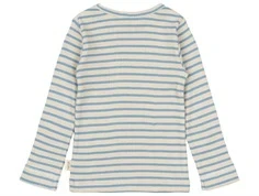 Petit Piao t-shirt allure blå/mørk råhvid stribet